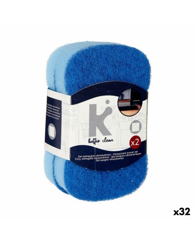 Uppsättning av skurmaskiner Blå 7 x 12,3 x 2,5 cm (32 antal)