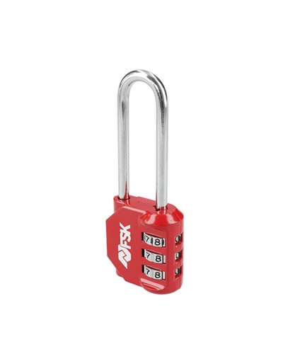 Cadenas à combinaison Ferrestock Rouge, 53 mm - Sécurité anti-effraction
