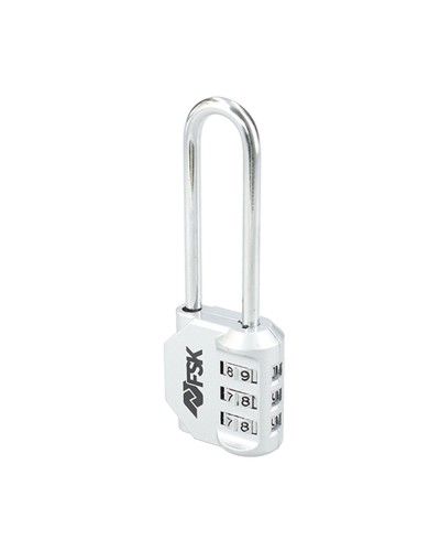 Ferrestock Zahlenschloss, silberfarben, 53 mm, hohe Sicherheit
