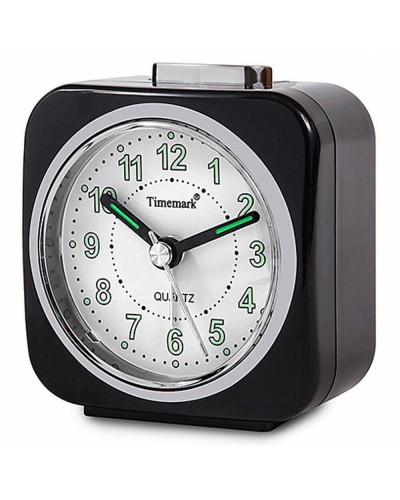 Timemark Despertador de Mesa Negro Elegante y Práctico
