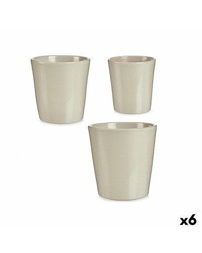 Pottenset Grijs Klei (6 Stuks)