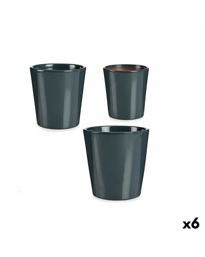 Krukset Antracitgrå Lera (6 antal)