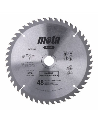 Disque à tronçonner Mota SC2348P, diamètre 230 mm, grain 36, pour métal
