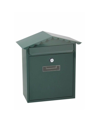 Buzón Verde EDM Tradition, 26 x 9 x 35,5 cm, Acero Robusto
