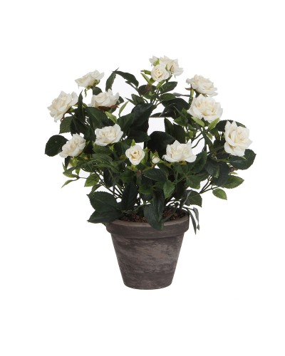 Rosal Cerámica Planta Decorativa en PVC | Decoración Casa y Jardín | Mica Decorations
