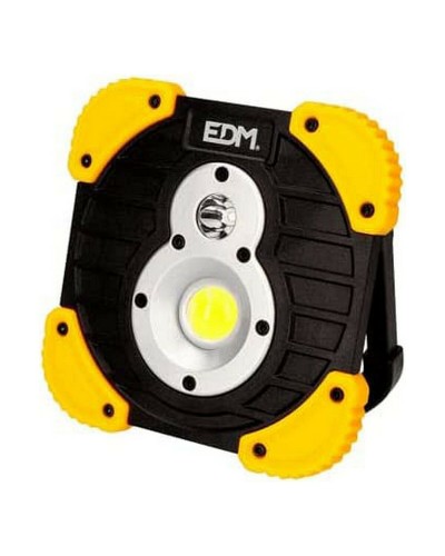 Lampe torche LED EDM XL 250 Lm 15 W Projecteur Rechargeable Jaune
