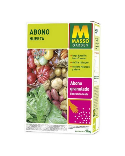Massó Gemüse Dünger 2 Kg | Ernteerträge steigern | Nährstoffe für Gemüse

