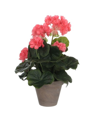 Dekorativ växt Mica Decorations PVC Pelargon (11,5 x 33 cm)