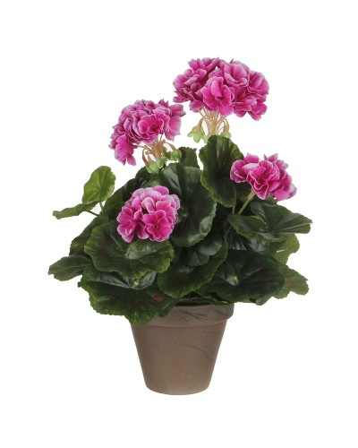 Artificial Plants Geranium Mica Decorations - 11.5 x 33 cm
