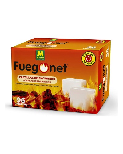 Massó Feueranzünder - Ökologische Anzündwürfel für Grill und Kamin (96 Stück)
