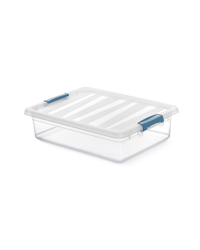 Caja Transparente Multiusos Domopak Living Katla 8 L para Organización y Almacenamiento
