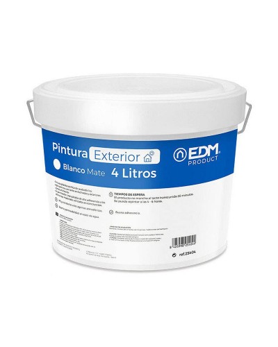 Peinture EDM Blanche Brillante pour Intérieur - 4 Litres - Finition Élégante et Résistante
