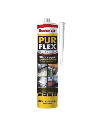 Fischer Pureflex Teka: Sellador Adhesivo Polimérico Elástico de 310 ml para Sellados Eficaces
