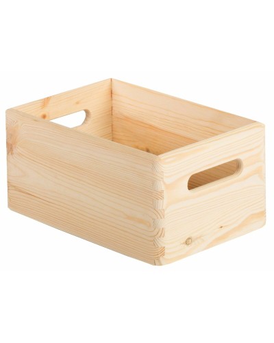 Astigarraga Multi-Purpose Box in Natural Pine (30 x 20 x 14 cm) for Organization and Storage
