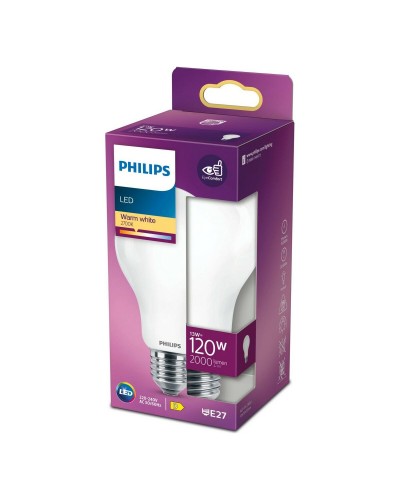 Philips Ampoule LED D 120 W, 13 W, E27, 2000 Lumens, Lumière Blanche Chaude (2700 K), 7 x 12 cm
