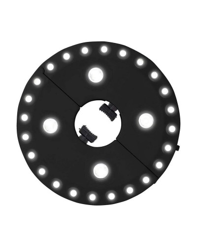 Lámpara LED Solar Negra 16cm - Para Iluminación Exterior Económica
