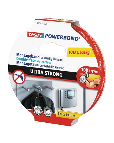 Tesa Ruban Adhésif Transparent 19 mm x 5 m
