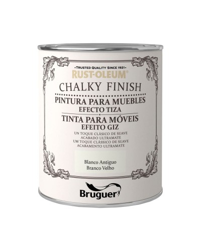 Pintura para Muebles Blanco Tiza 125 ml - Bruguer
