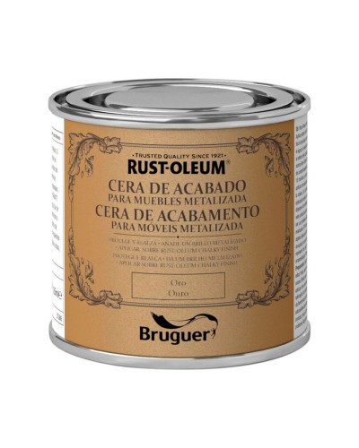 Cera Bruguer Muebles | Refinar y Abrillantar | 125 ml | Oro
