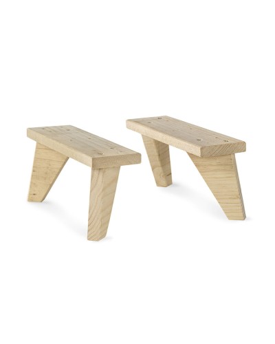 Table à repasser dynamique naturelle Astigarraga en pin (13,5 x 9 x 31 cm)
