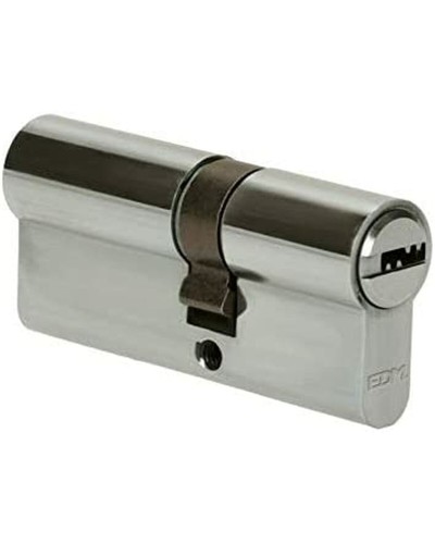 Cylindre EDM R13 à levier court Europlug nickelé argenté (70 mm)
