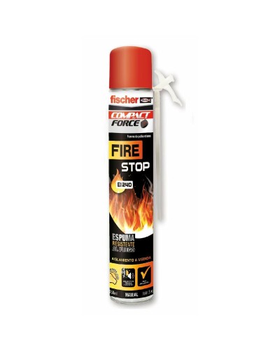 Mousse Anti-incendie Fischer Fire Stop 750 ml pour Joints Coupe-feu
