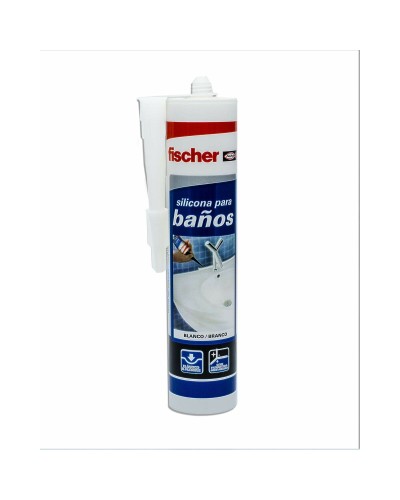 White Fischer Silicone 300 ml for Sealing and Waterproofing
