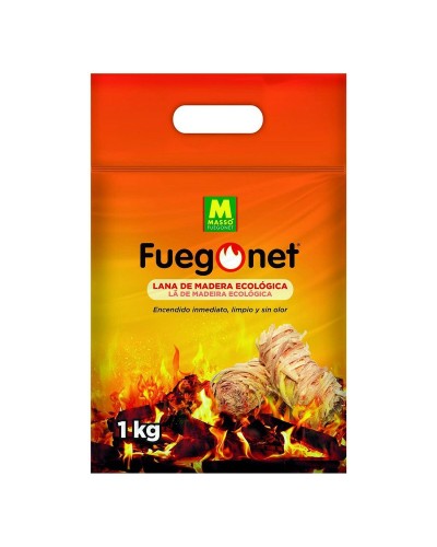 Allume-feu Massó Bois Lanas 1 kg | Pastilles pour cheminées, poêles et barbecues
