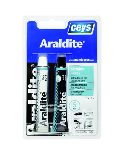 Pikatarra Ceys Araldite Metalli 2 Kappaletta 1 Kappaletta