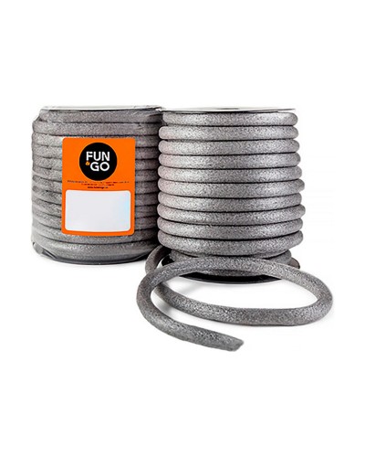 Fun&Go selbstklebende Dichtung 10 m für Türen und Fenster (ø 10 mm, grau)

