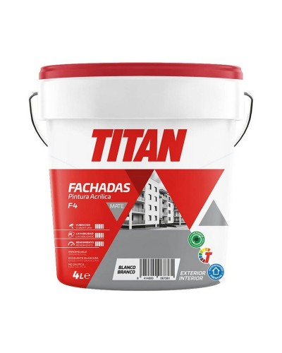 Måla Titan 125670004 Vit 4 L