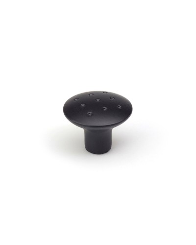 Pomos REI Redondos Negros Mate (Ø 35 mm) de Metal (2 uds)
