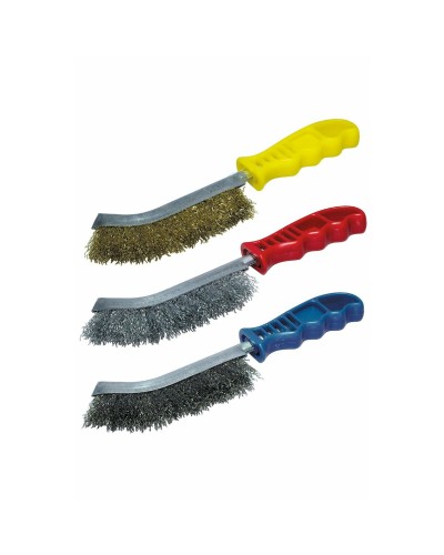 Spazzola in Acciaio e Ottone Wolfcraft 265 mm per Pulizia e Lucidatura
