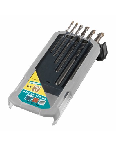 Wolfcraft Jeu de forets à béton, 6 pièces (7110000)
