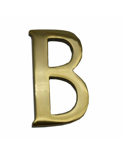 EDM Brief B Messing Glänzend 10 cm zur Personalisierung von Objekten
