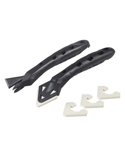 Grattoir Wolfcraft avec Lames Interchangeables et Disque de Polissage
