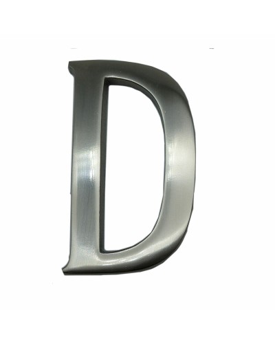 Kirjain EDM D Matta Nikkeli-hopea (10 cm)