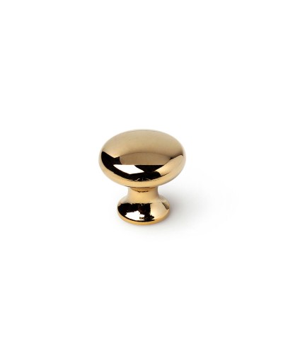 Runder goldener Möbelknopf Rei, 25 mm, für Schubladen und Schränke | 4er-Pack
