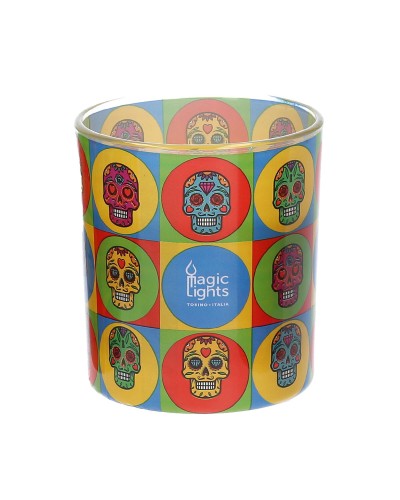 Candela Decorativa Teschio Magic Lights (7,5 x 8,4 cm)