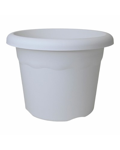 Vase Plastiken Weiß | Durchmesser 40 cm | Dekorativ und Vielseitig
