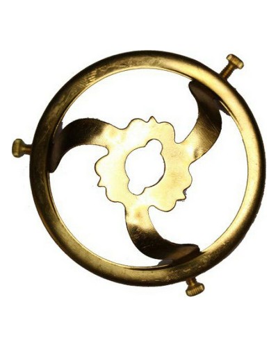 Kerzenständer aus Eisen EDM goldfarben mehrfarbig, 6,5 cm, für Innendekoration
