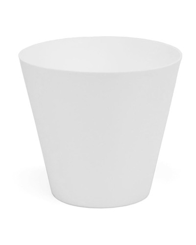 Plastiken Maceta Redonda Blanca, Diámetro 32 cm
