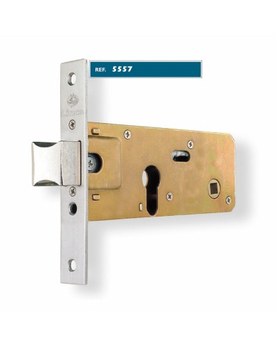 Lince Schloss 5557-9555770 Edelstahl Einsteckschloss 70mm, vernickelt
