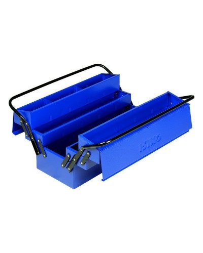 Irimo Werkzeugkasten aus robustem Metall mit Fächern (500 x 210 x 245 mm)
