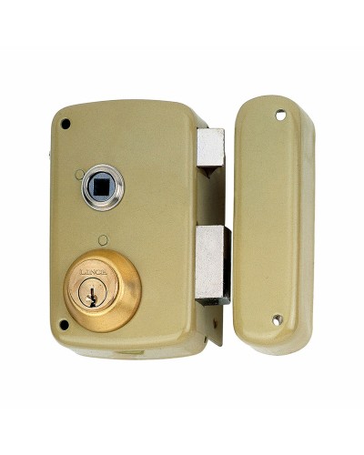 Cerradura de Sobreponer Lince 5056b de Acero para Puerta Derecha 70 mm
