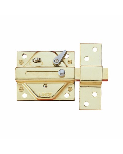 Cerrojo de Seguridad Lince 2940-92940hl | Latón y Hierro | Bloqueo de Protección
