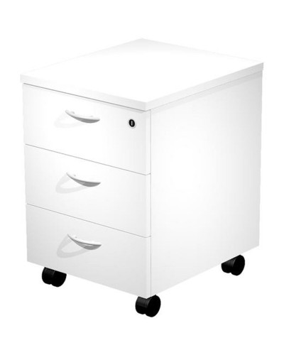 Cassettiera Artexport Presto 43x52x59,5cm Bianco Rodi Melammina con Ruote