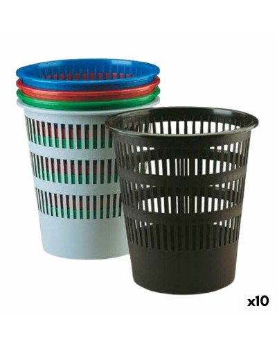 Papperskorg Faibo Multicolour polypropen 12 L (9 antal)