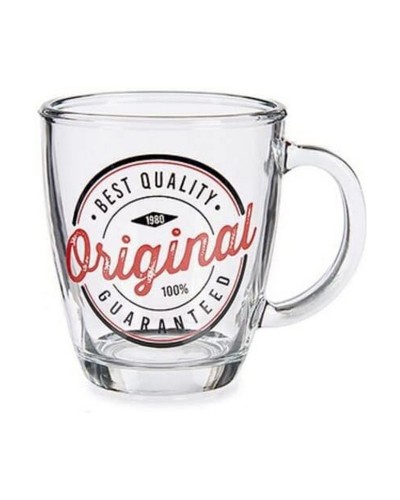 Tasse Mug Transparente Originale en Verre, Capacité 320 ml

