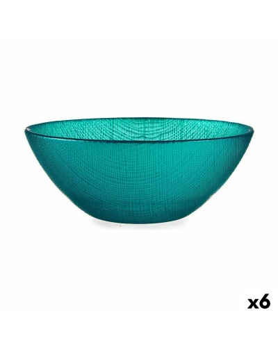 Skål Ø 15 cm Turkos Glas (6 antal)
